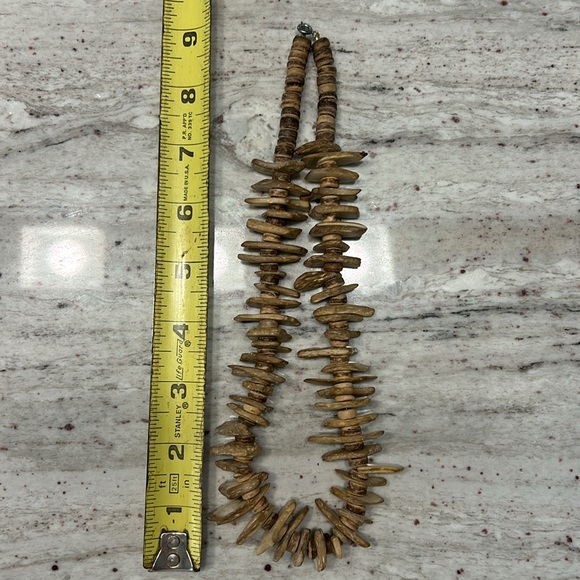 Vintage Raw Coconut Shell Necklace - Picture 7 of 7